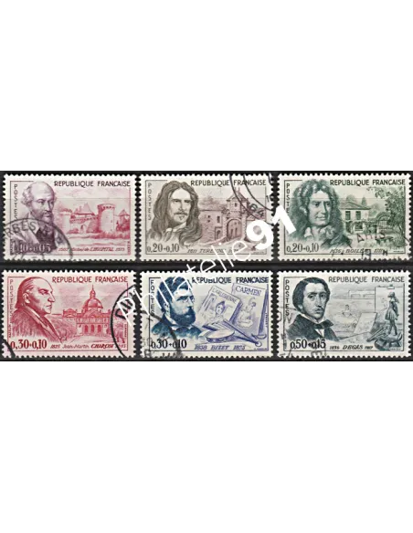 Timbre n° 1257 à 1262  oblitéré - collection timbres France