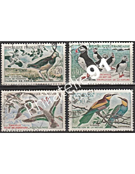 Timbre n° 1273 à 1276  oblitéré - collection timbres France