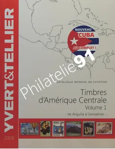 Catalogue timbres AMERIQUE Centrale 2016, catalogues philatéliques