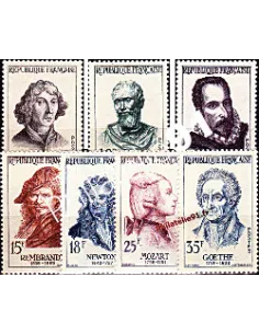 Série de timbres de France neufs** n° 1132 à 1138 - Série Célébrités étrangères