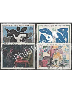 Timbre n° 1319 à 1322  oblitéré - collection timbres France