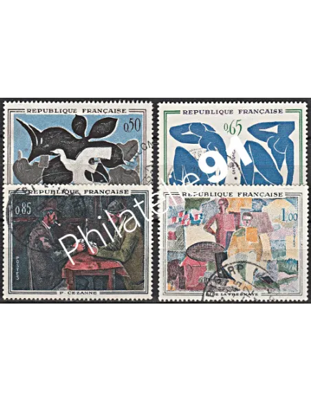 Timbre n° 1319 à 1322  oblitéré - collection timbres France