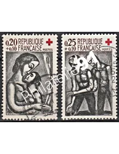 Timbre n° 1323 à 1324  oblitéré - collection timbres France
