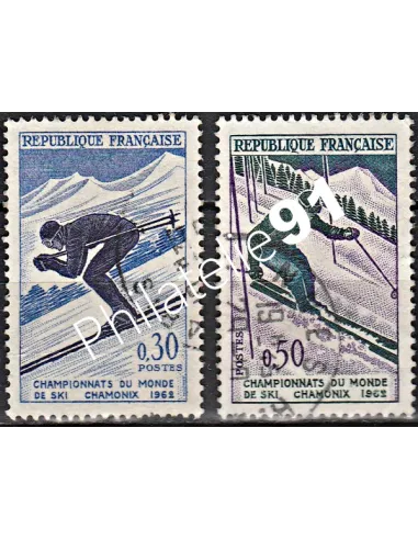 Timbre n° 1326 à 1327  oblitéré - collection timbres France