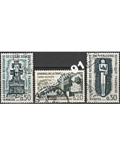 Timbre n° 1335 à 1337  oblitéré - collection timbres France