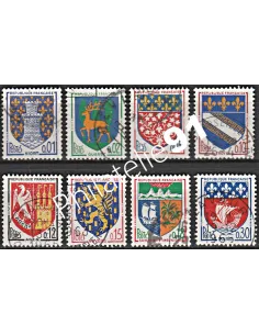 Timbre n° 1351A à 1354B  oblitéré - collection timbres France