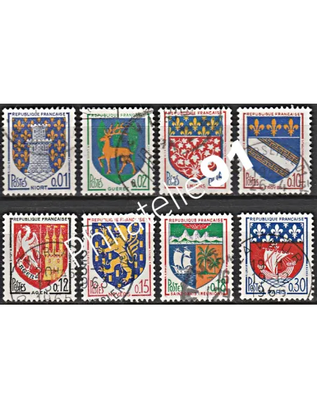 Timbre n° 1351A à 1354B  oblitéré - collection timbres France