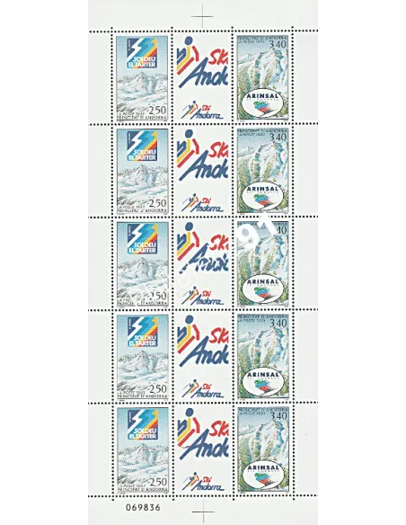 Timbre d'Andorre Français n° 426A Feuille, collection timbres d'Europe