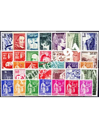 Année complète de France 1936 - Timbres neufs