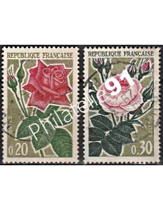 Timbre n° 1356 à 1357  oblitéré - collection timbres France