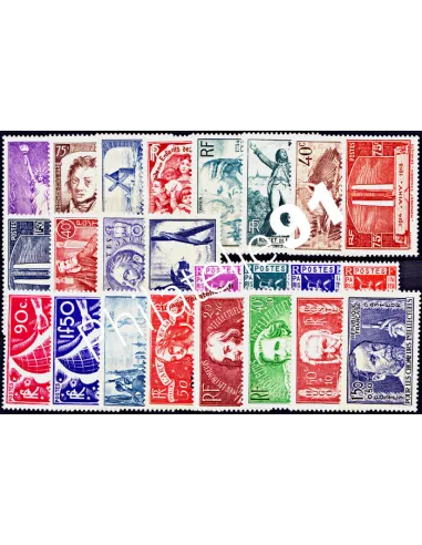 Année complète de France 1936 - Timbres neufs