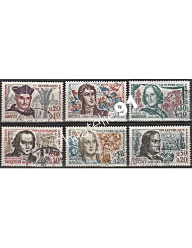 Timbre n° 1370 à 1375  oblitéré - collection timbres France