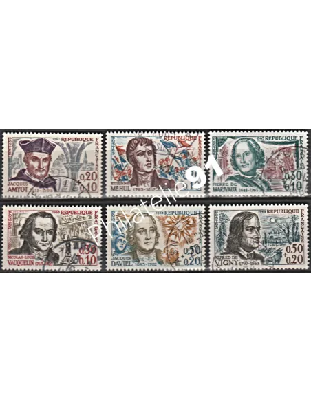 Timbre n° 1370 à 1375  oblitéré - collection timbres France