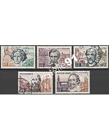 Timbre n° 1382 à 1386  oblitéré - collection timbres France