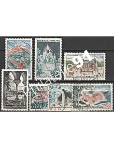 Timbre n° 1390 à 1394A  oblitéré - collection timbres France