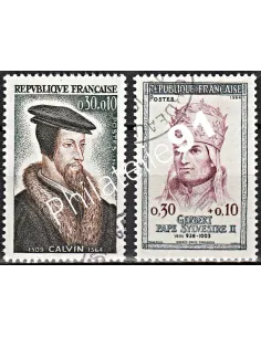 Timbre n° 1420 à 1421  oblitéré - collection timbres France