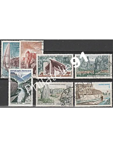 Timbre n° 1435 à 1441  oblitéré - collection timbres France
