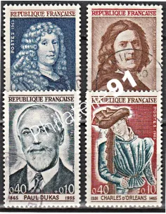 Timbre n° 1442 à 1445  oblitéré - collection timbres France