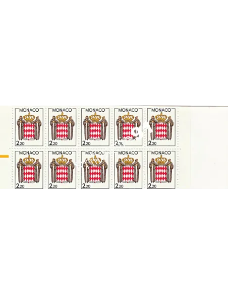 Carnet n° 1 avec repère Jaune - Timbres Monaco
