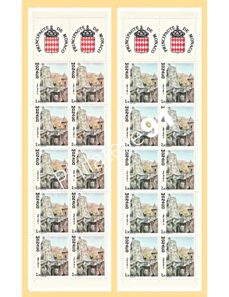Variété sur carnet n° 5  - collection Timbres Monaco