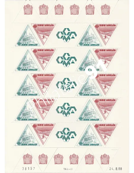 MONACO n° 1642A Feuille - Collection timbres Monaco