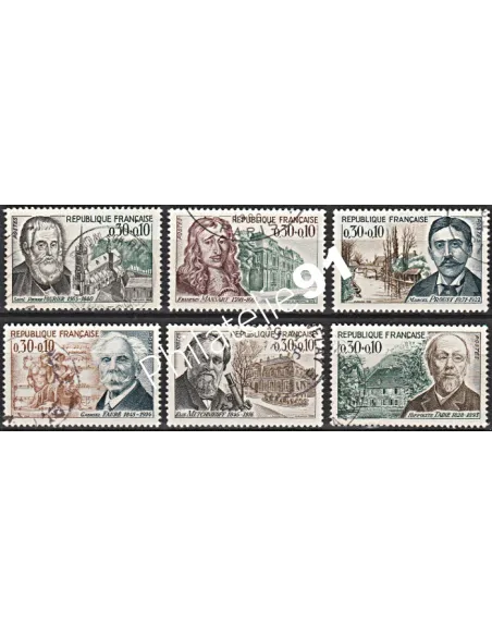 Timbre n° 1470 à 1475  oblitéré - collection timbres France