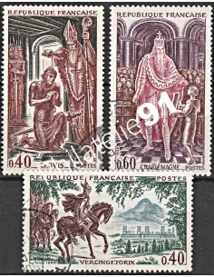 Timbre n° 1495 à 1497  oblitéré - collection timbres France