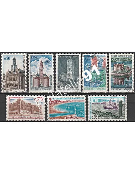 Timbre n° 1499 à 1506  oblitéré - collection timbres France