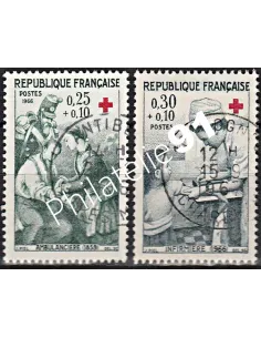 Timbre n° 1508 à 1509  oblitéré - collection timbres France