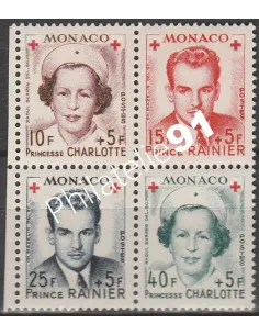 MONACO - n° 334A à 337A - Collection timbres Monaco