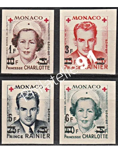 MONACO - n° 379B à 382B - Collection timbres Monaco