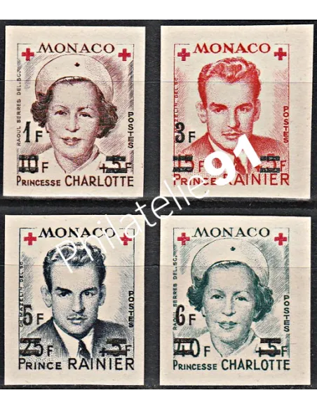 MONACO - n° 379B à 382B - Collection timbres Monaco