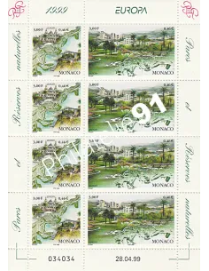 Feuillede Timbres n° 2203 à 2204 - Collection timbres Monaco