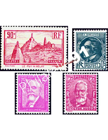 Année complète de timbres de France 1933 - Timbres neufs