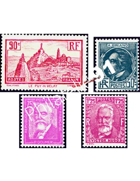 Année complète de timbres de France 1933 - Timbres neufs