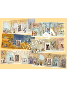 Bloc Souvenir n° 7 à 12 oblitéré - Collection timbres France