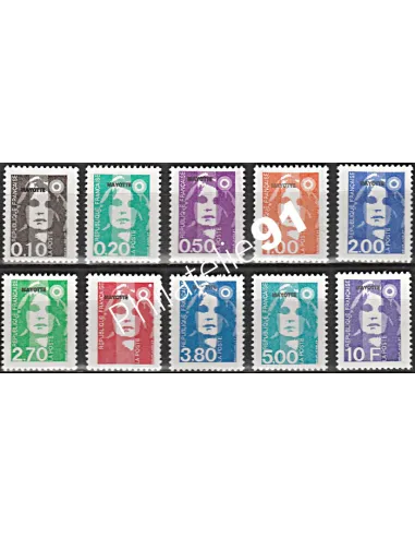 Mayotte n° 32 à 41 - collection timbres Dom-Tom