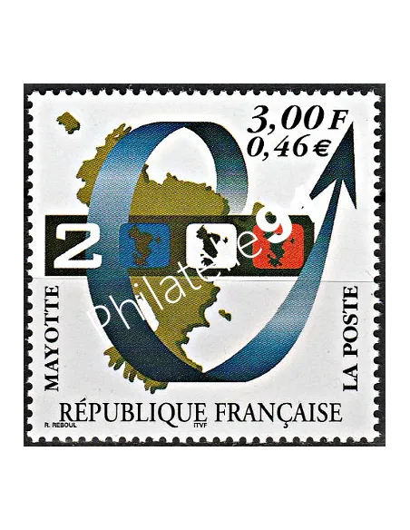 Mayotte n° 80 - collection timbres Dom-Tom