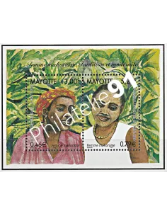 Mayotte n° 85 à 86 - BF n° 3 - collection timbres Dom-Tom
