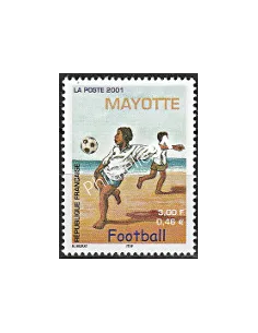 Mayotte n° 101, Football, collection timbres Dom-Tom