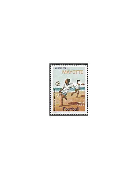 Mayotte n° 101, Football, collection timbres Dom-Tom