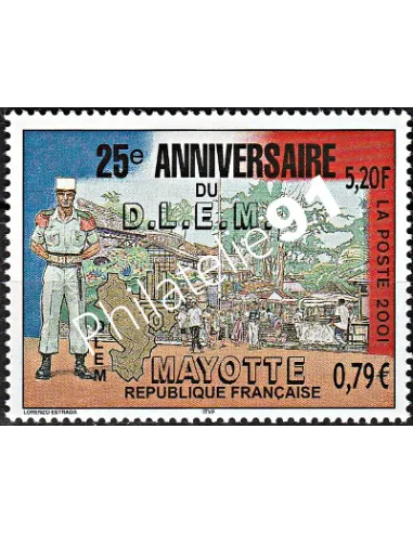 Mayotte n° 103, Légion Étrangère à Mayotte, collection timbres Dom-Tom