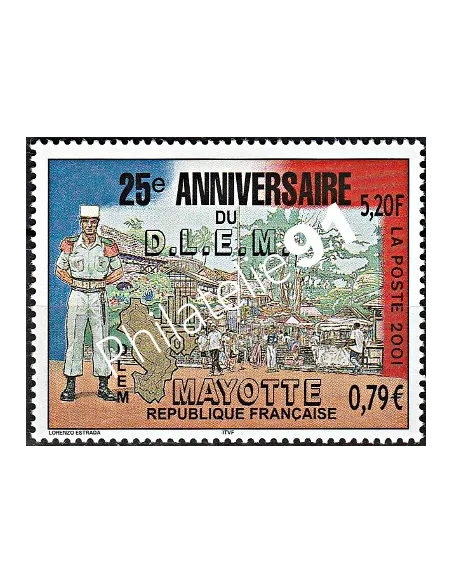 Mayotte n° 103, Légion Étrangère à Mayotte, collection timbres Dom-Tom