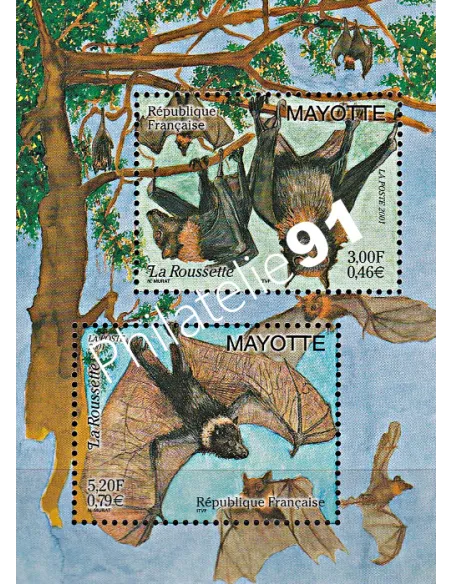 Mayotte n° 104 à 105 - BF n° 5 - collection timbres Dom-Tom