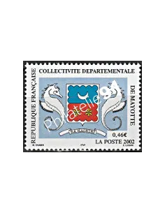 Mayotte n° 111, armoiries, collection timbres Dom-Tom