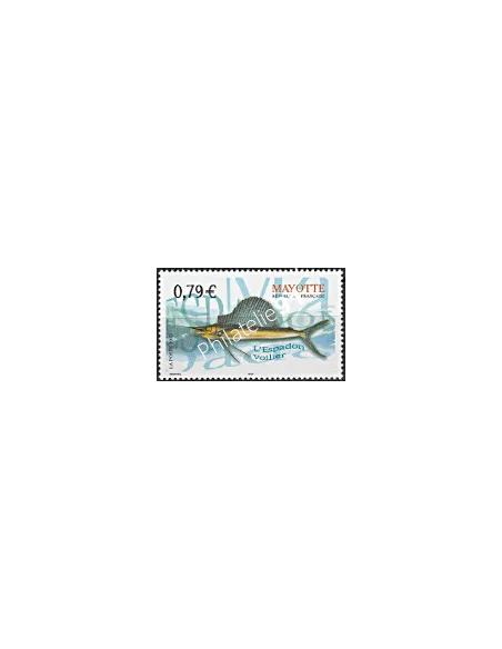 Mayotte n° 143, poisson, collection timbres Dom-Tom