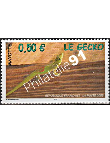 Mayotte n° 144, reptile, collection timbres Dom-Tom