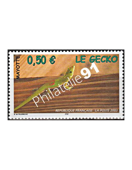 Mayotte n° 144, reptile, collection timbres Dom-Tom