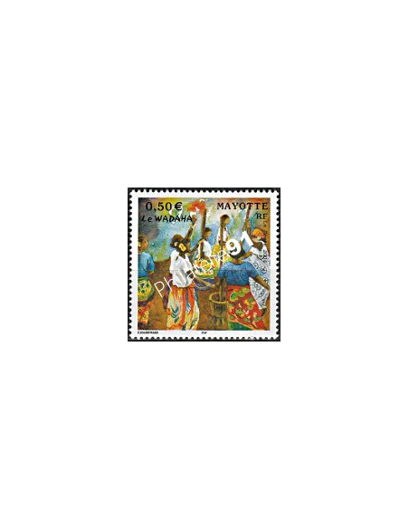 Mayotte n° 149, Danse typique, collection timbres Dom-Tom