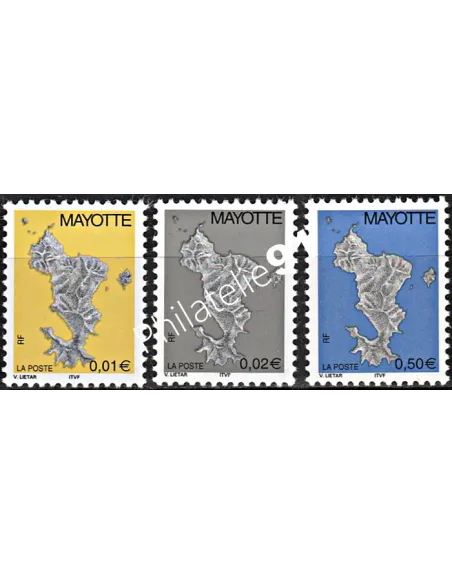 Mayotte n° 150 à 152 - collection timbres Dom-Tom